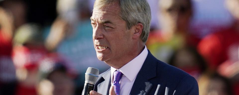 L'ex-leader du parti Ukip Nigel Farage, photographié ici le 29 octobre 2020. [AP/Keystone - Ross D. Franklin]