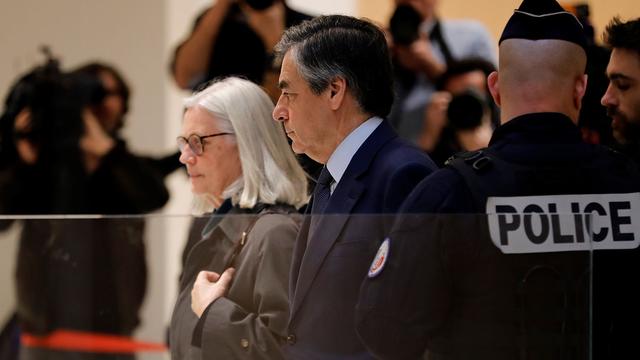 Penelope et François Fillon à leur arrivée au tribunal à Paris, mardi 10.03.2020. [AFP - Thomas Samson]