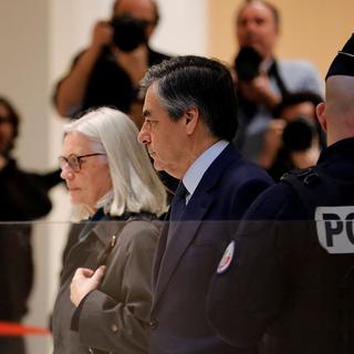 Penelope et François Fillon à leur arrivée au tribunal à Paris, mardi 10.03.2020. [AFP - Thomas Samson]