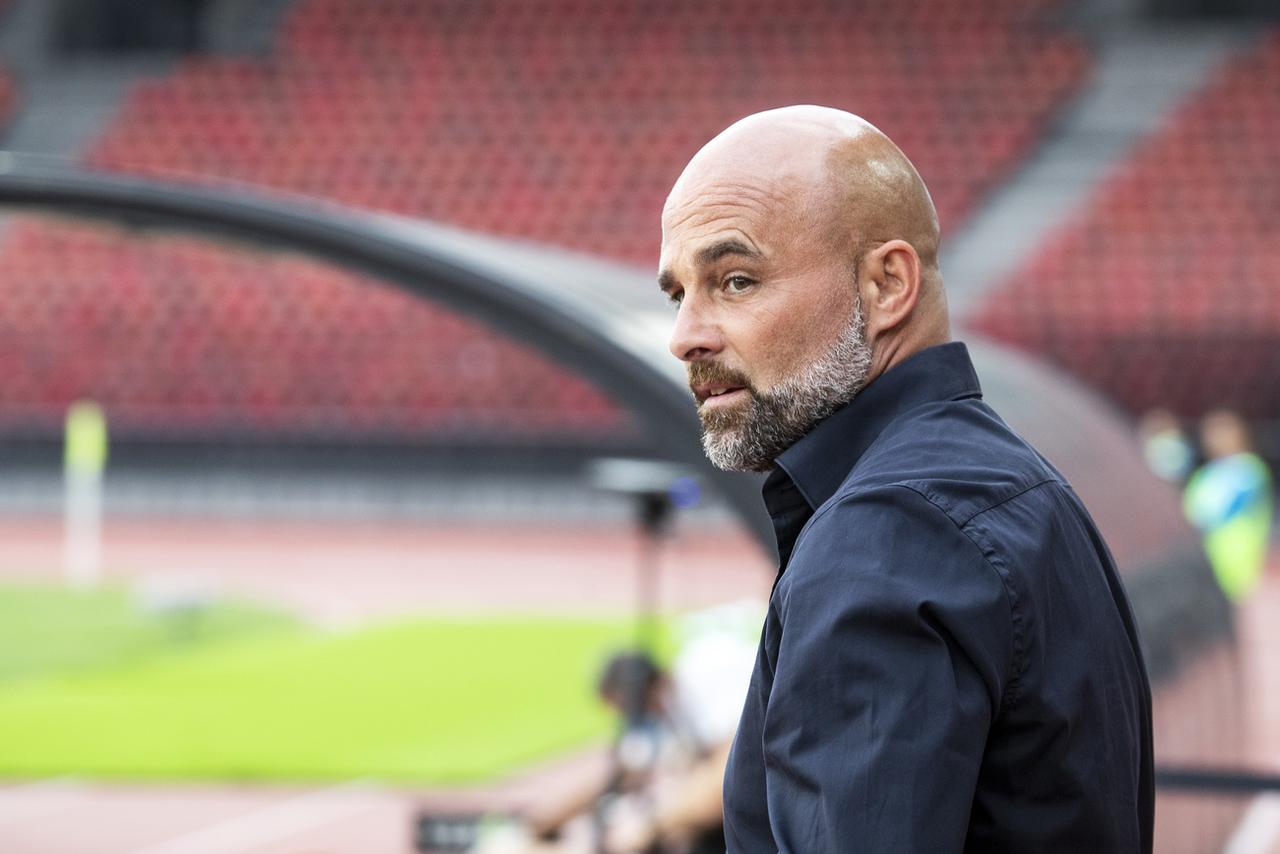 Giorgio Contini et Lausanne tenteront de se relancer mardi contre Stade Lausanne-Ouchy. [KEYSTONE - Alexandra Wey]