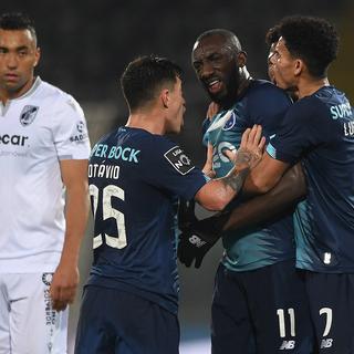 Le footballeur malien du FC Porto Moussa Marega a été victime de chants racistes. [EPA/Keystone - Hugo Delgado]