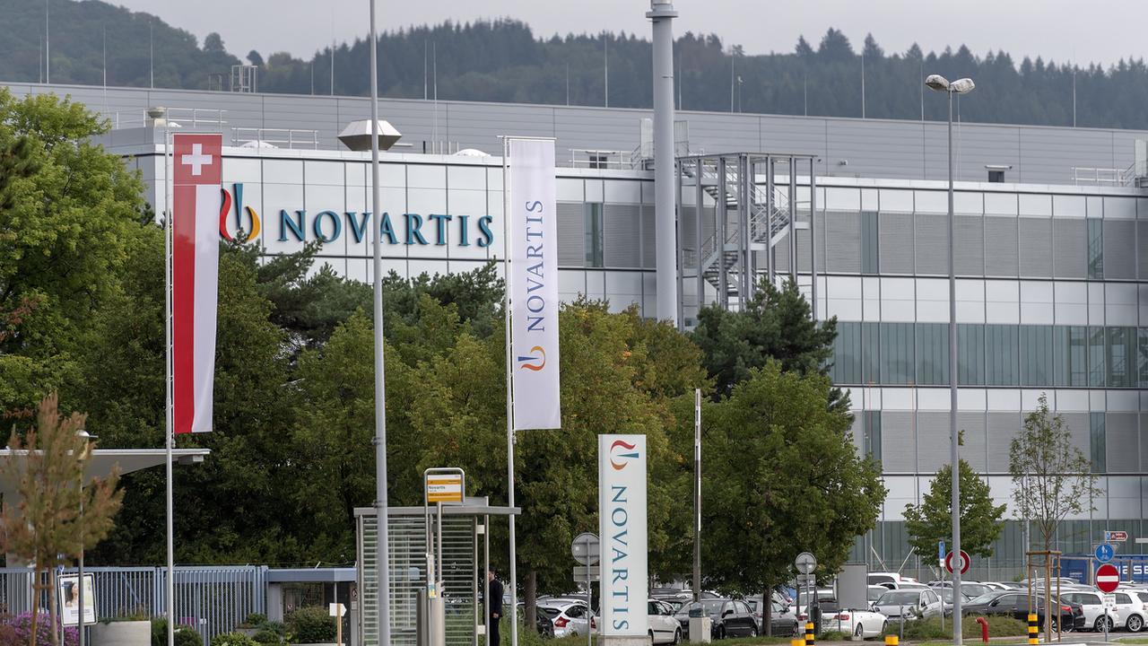Une usine Novartis à Stein. [Keystone - Georgios Kefalas]
