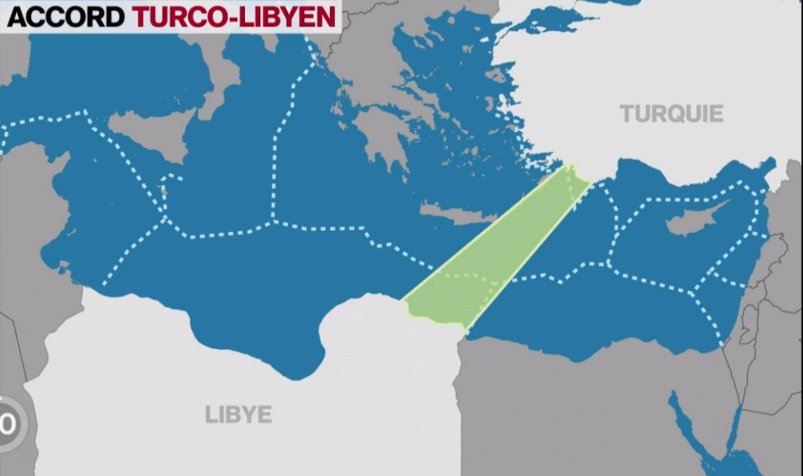 La Turquie revendique la zone maritime qui la sépare de la Libye. [RTS - 19h30]