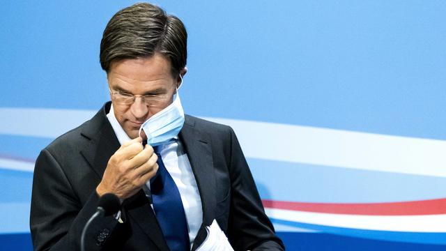 Les Pays-Bas doivent retourner en "confinement partiel", a annoncé le Premier ministre Mark Rutte (image d'illustration, 9.10.2020). [Keystone/epa - Remko de Waal]