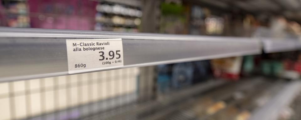 Si certains étals de supermarchés sont vides, ce n'est que momentanément... [Keystone - Urs Füeler]