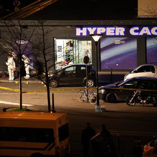 L'Hyper Cacher où s'est déroulé la prise d'otages, janvier 2015. [Keystone]