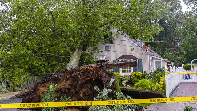 La tempête Isaias a fait d'importants dégâts sur la côte est des Etats-Unis, comme ici à New York. [AP - Jeff Bachner]