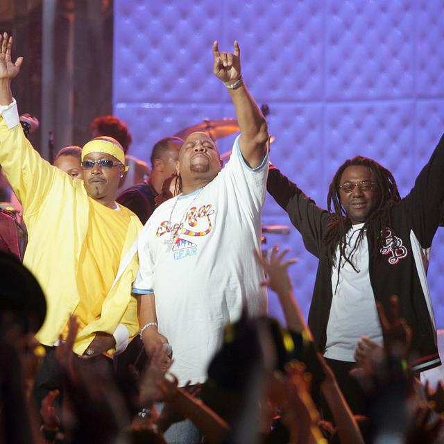 Le groupe de hip-hop américain "The Sugarhill Gang" lors d'un concert à New York en 2004. [AFP - Scott Gries / Getty Images]