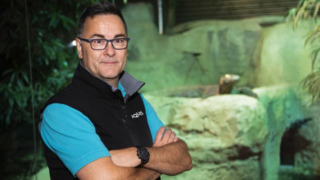 Michel Ansermet est le nouveau directeur de l'aquarium Aquatis, à Lausanne [Keystone - Jean-Christophe Bott]