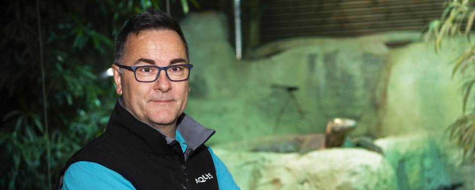 Michel Ansermet est le nouveau directeur de l'aquarium Aquatis, à Lausanne [Keystone - Jean-Christophe Bott]