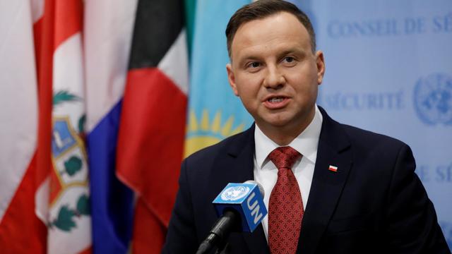 Le président polonais, Andrzej Duda. [Reuters - Shannon Stapleton]