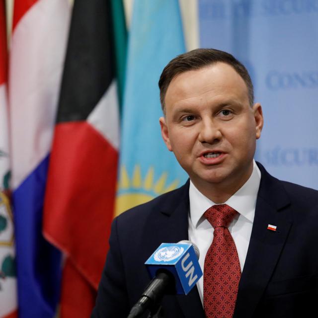 Le président polonais, Andrzej Duda. [Reuters - Shannon Stapleton]