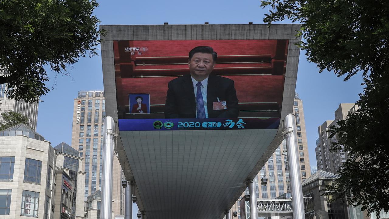 La Chine promet une "contre-attaque" après les annonces de Trump. [Keystone - EPA/Wu Hong / POOL]