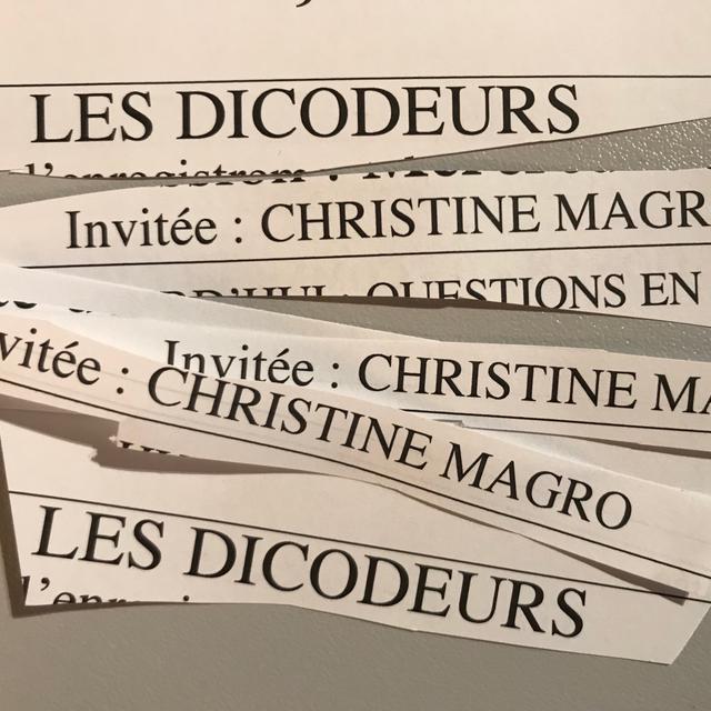 Du 28 septembre au 2 octobre 2020, les Dicodeurs ont invité Christine Magro, animatrice et productrice de l'émission radio "Monsieur Jardinier". [RTS]