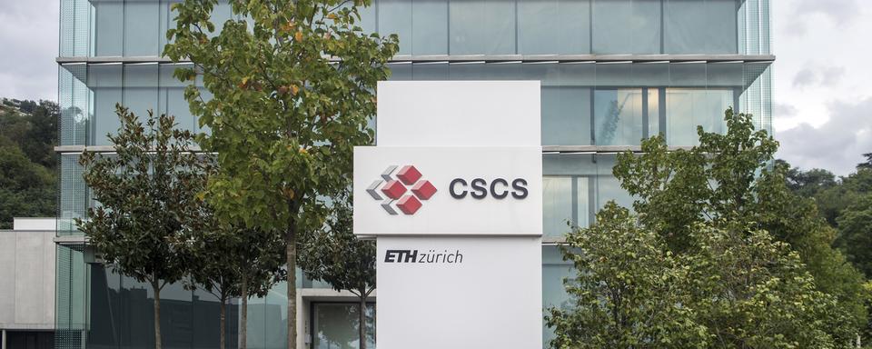 Le Centre suisse de calcul scientifique (CSCS), à Lugano. [Keystone - Pablo Gianinazzi]