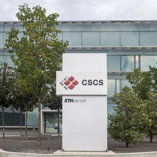 Le Centre suisse de calcul scientifique (CSCS), à Lugano. [Keystone - Pablo Gianinazzi]