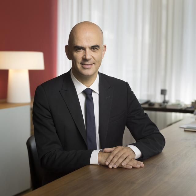 Le conseiller fédéral Alain Berset, chef du département de l’Intérieur. [Keystone - Gaetan Bally]