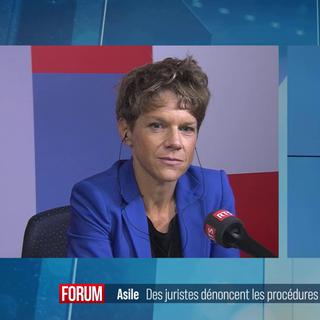Emmanuelle Jacquet, porte-parole du Secrétariat d'Etat aux migrations. [RTS]
