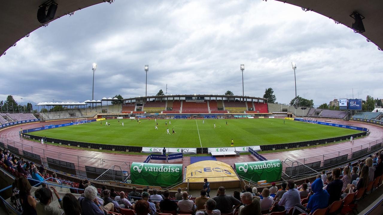 Le stade de la Pontaise le 2 août lors de la rencontre entre Lausanne-Sport et Wil. [Keystone - Salvatore Di Nolfi]