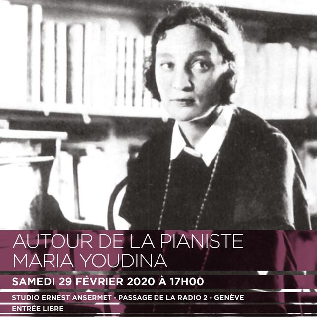 L'affiche de "Autour de la pianiste Maria Youdina". [Contrechamps]