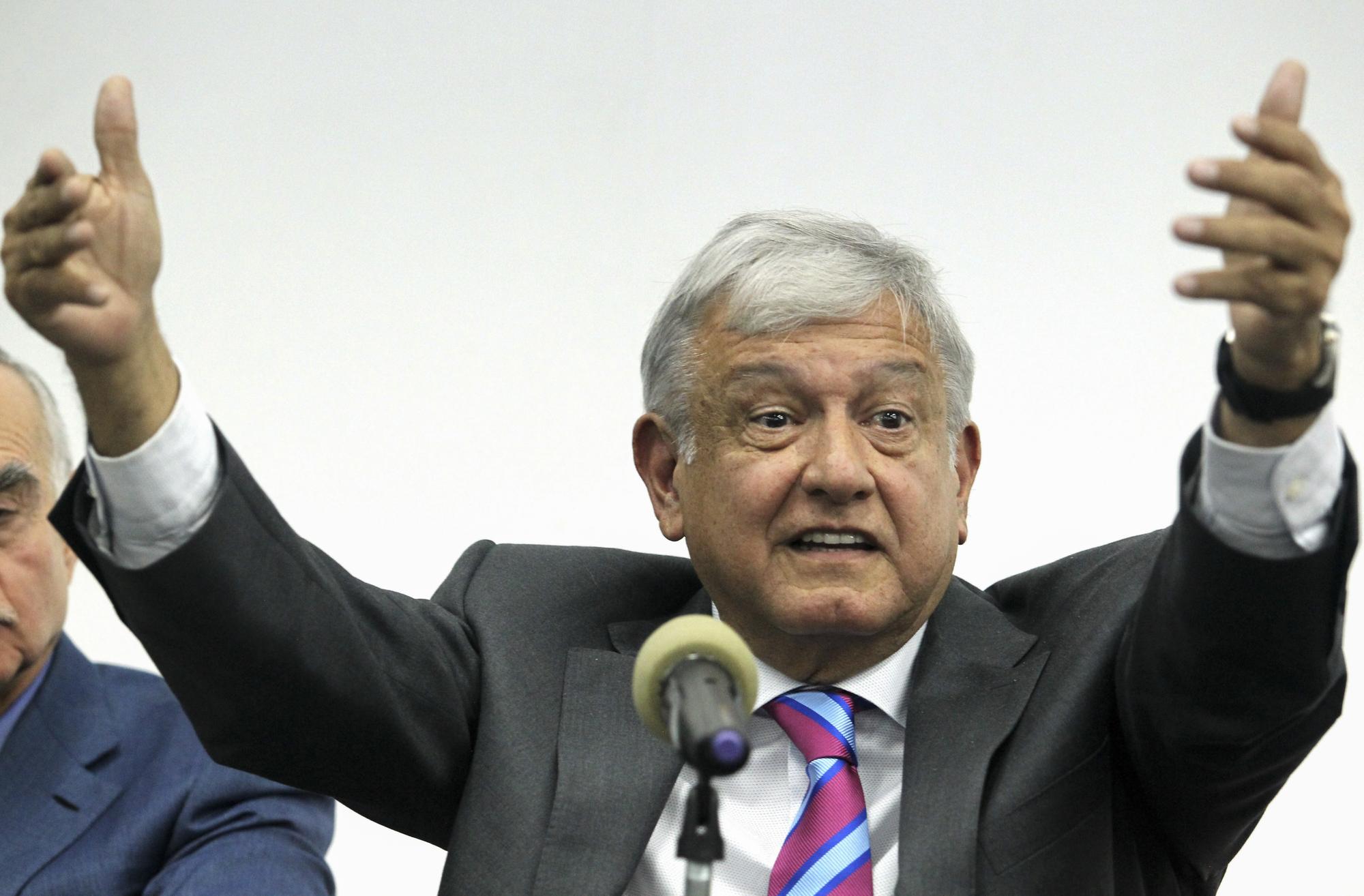 Le président mexicain Manuel López Obrador, photographié ici en octobre 2018 à Mexico City. [AFP - Ulises Ruiz]