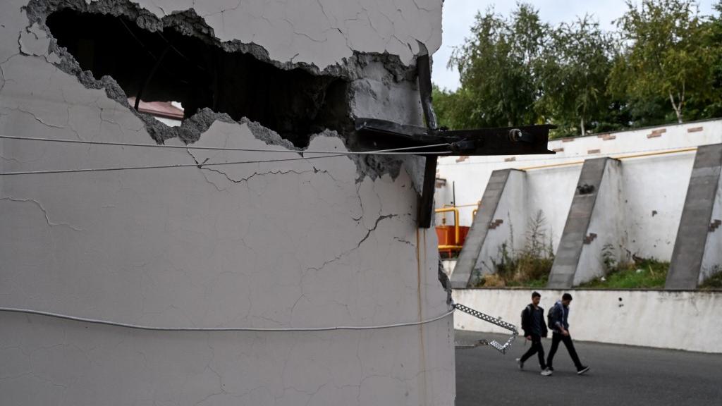 La ville de Stepanakert a été touchée par des frappes de l'Azerbaïdjan. [AFP]
