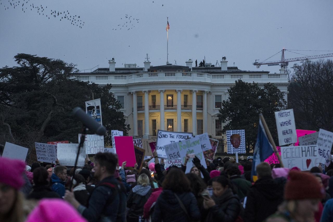 La Women's March à Washington le 21 janvier 2017. [AFP - ZACH GIBSON]