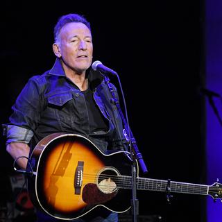 La chanteur et musicien américain Bruce Springsteen sur la scène du Madison Square Garden, à New York, le 4 novembre 2019. [AFP - Mike Coppola/ GETTY IMAGES NORTH AMERICA]