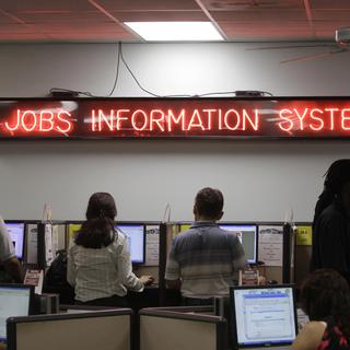 Un bureau de chômage aux États-Unis (photo d'illustration).