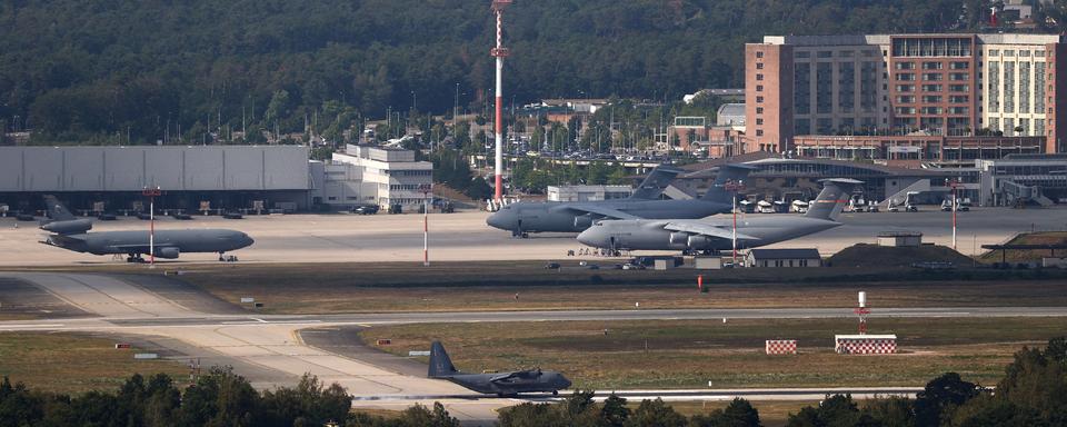 Une vue de la base militaire américaine de Ramstein, en Allemagne. [Reuters - Kai Pfaffenbach]