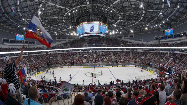 La Minsk Arena ne va vraisemblablement pas accueillir le prochain Mondial de hockey. [Salvatore Di Nolfi]