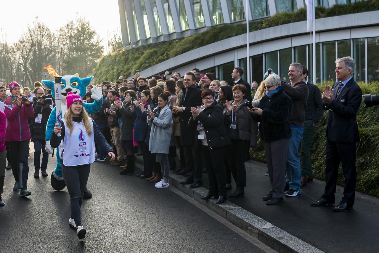 La jeunesse est au coeur du programme à Lausanne. [KEYSTONE - Jean-Christophe Bott]