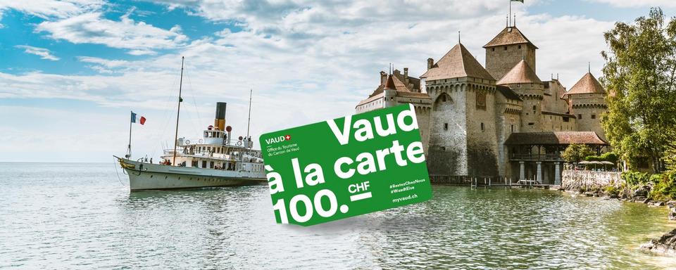 La carte prépayée chargée d'un avoir de 100 francs distribuée aux touristes qui passent deux nuits dans un hôtel vaudois connaît un grand succès [DR - Office du tourisme du canton de Vaud]