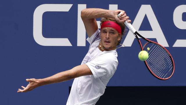 Alexander Zverev est sorti victorieux de ce premier choc de l'US Open. [Jason Szenes]