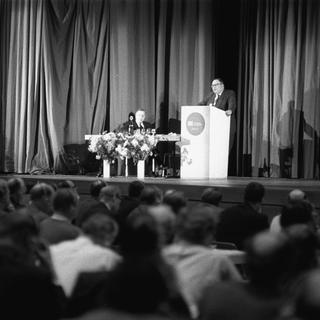 La première édition du Forum de Davos en 1971. [Str]