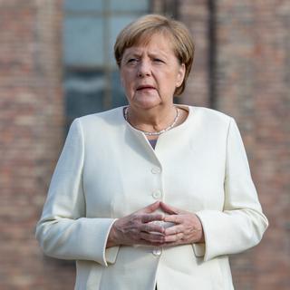 La chancelière allemande Angela Merkel photographiée 3 octobre 2020. [Keystone - EPA/ANDREAS GORA]