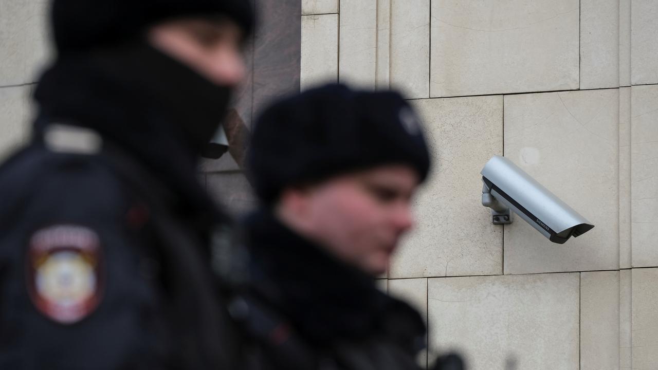Une caméra de surveillance dans le centre de Moscou, en Russie, le 26 janvier 2020. [Reuters - Shamil Zhumatov]