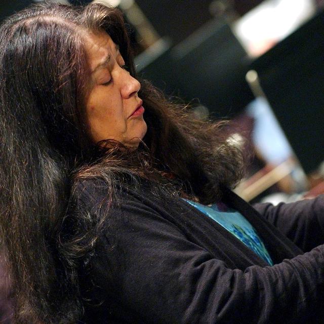 Martha Argerich au Verbier Festival le 31 juillet 2003. [Keystone - Olivier Maire]