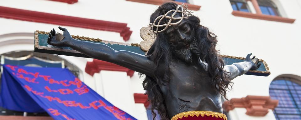 Représentation de Jésus-Christ à Cusco au Pérou. [AFP - HUGHES Hervé / Hemis]