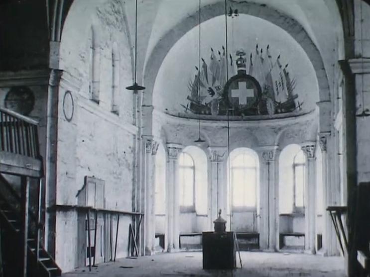 Le choeur de l'abbatiale avant les grands travaux de restauration des années 20.