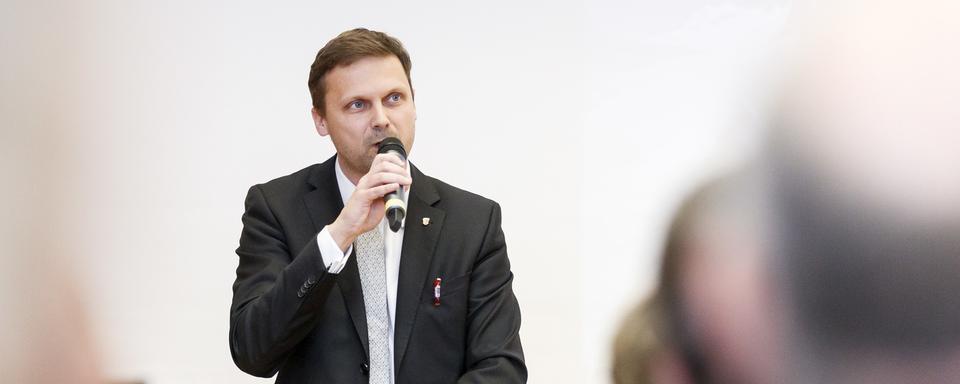 Joachim Rausis, président du PDC du Valais romand. [Keystone - Cyril Zingaro]