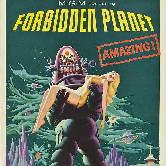 Le poster du film "Planète interdite" (1956) de Fred McLeod Wilcox. [Domain public]