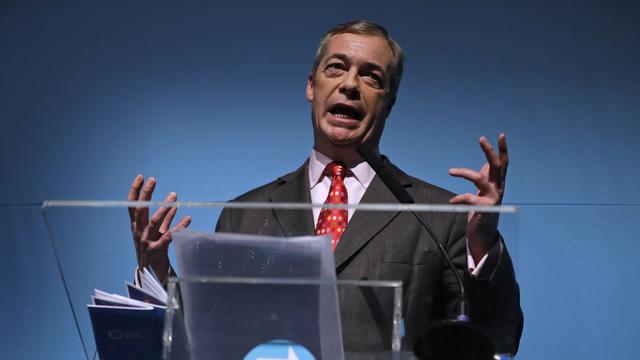 Nigel Farage, leader du Brexit Party au Royaume-Uni. [AP Photo/Keystone - Kirsty Wigglesworth]