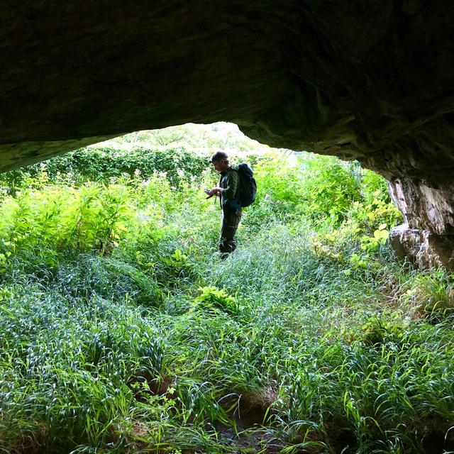 Gabriela Cabré est partie à la découverte des chauves-souris des Gorges de l'Areuse, accompagnée du biologiste et chiroptérologue Christophe Jaberg. [Gabriela Cabré]