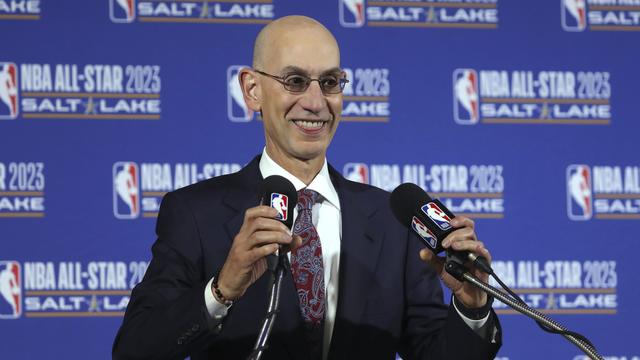 Le plan de reprise d'Adam Silver va être soumis au vote des propriétaires jeudi prochain. [Keystone - Rick Bowmer]