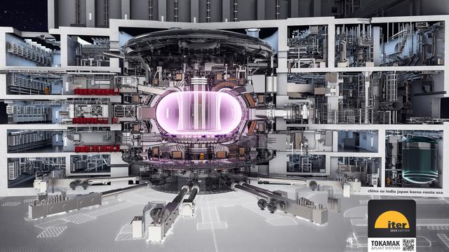 La machine ITER et ses principaux systèmes dans leur écran de béton.
ITER [ITER]