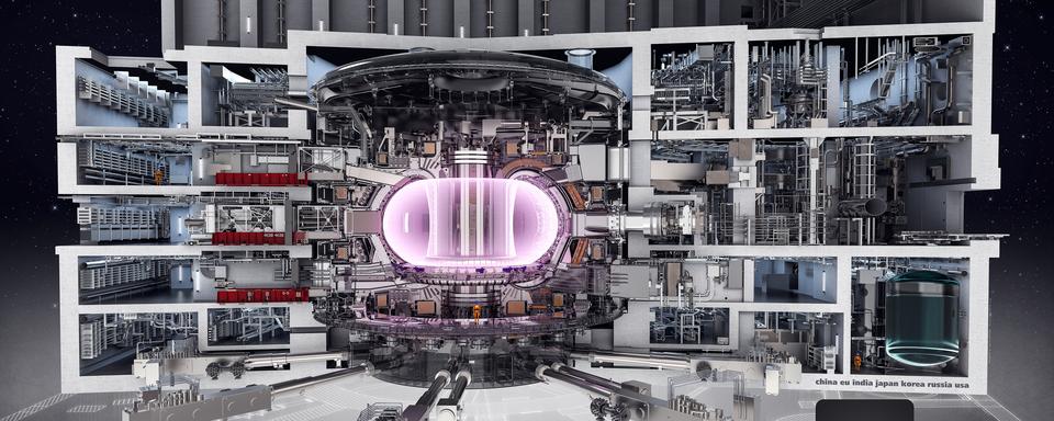 La machine ITER et ses principaux systèmes dans leur écran de béton.
ITER [ITER]