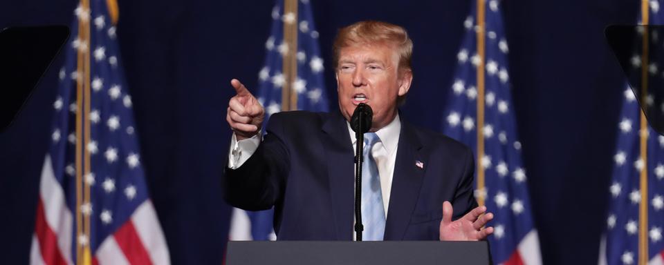 Donald Trump à Miami, le 3 janvier 2020. [AP Photo/Keystone - Lynne Sladky]