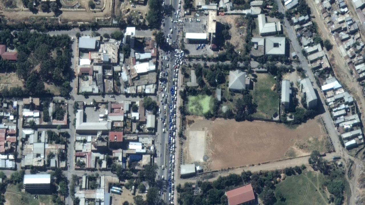 Une image satellite de Mekele, capitale de la région dissidente du Tigré, en Ethiopie, le 23 novembre 2020. [AP/Keystone]