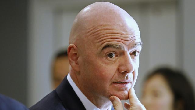 Gianni Infantino, le président de la FIFA, le 21 janvier 2020. [Keystone - Markus Schreiber]